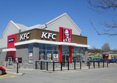 KFC glass single handrail black (1)