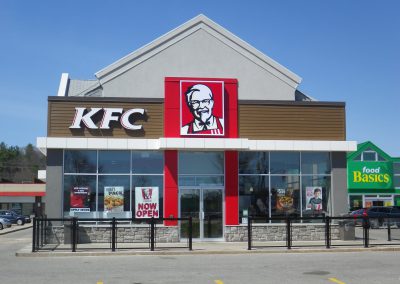 KFC glass single handrail black (2)